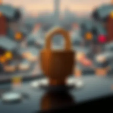 A secure lock symbol representing the security features of Sollet