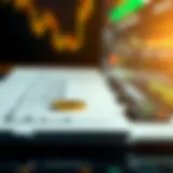 Conceptual visualization of spot contracts in financial markets