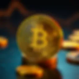 Conceptual illustration of staking rewards in blockchain