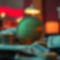 Visual representation of tax refund concept