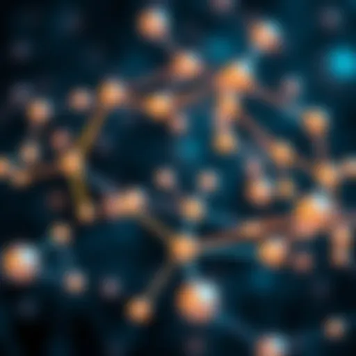 Interconnected nodes symbolizing blockchain technology