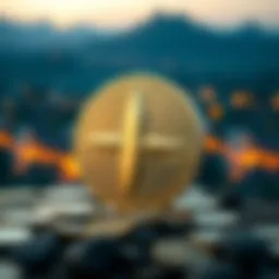 Tether USD logo with digital currency backdrop