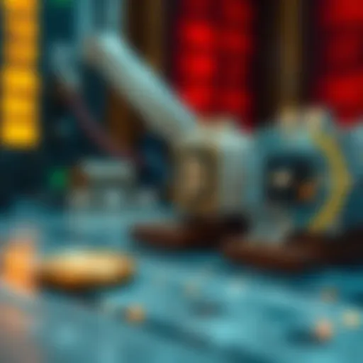 Conceptual illustration of throughput in blockchain technology