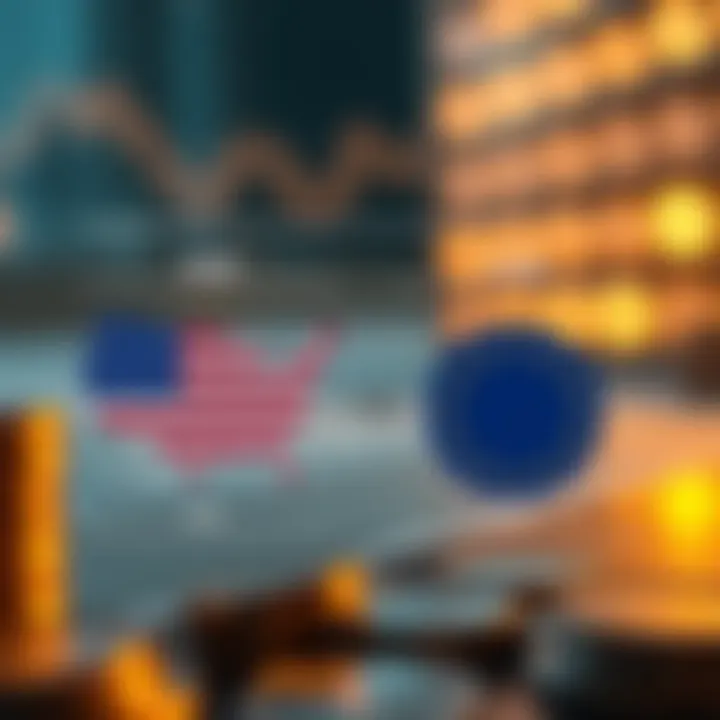 Monetary Policy: US vs Eurozone Infographic comparing the monetary policies of the United States and Eurozone