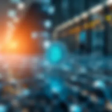 Decentralized Internet Concept Conceptual representation of decentralized internet