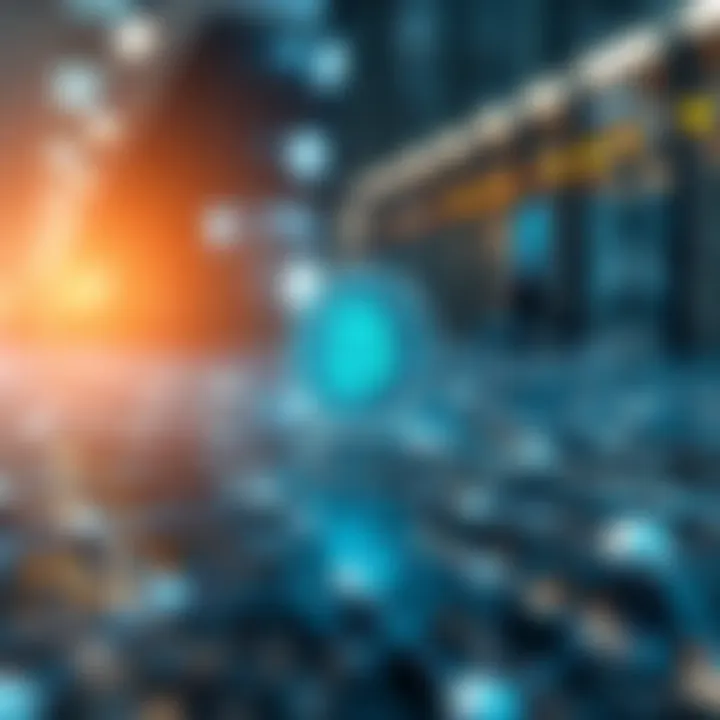 Decentralized Internet Concept Conceptual representation of decentralized internet