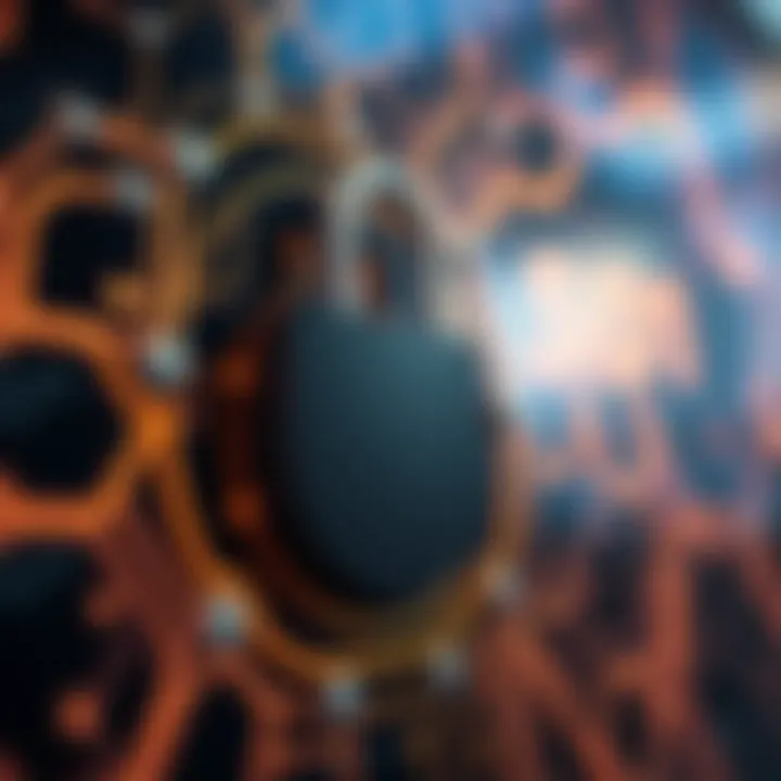 Security Features of Blockchain Technology An illustration highlighting blockchain security features